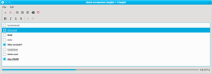 Cheqlist screenshot.